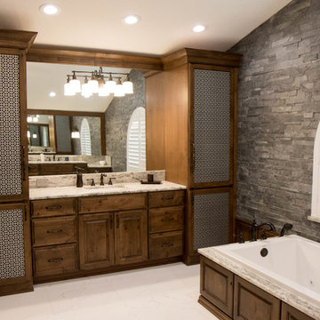 Feature Wall Master Bathroom Remodel