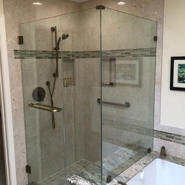 Featured Project: Master Bath Tub & Shower & Linen Hamper