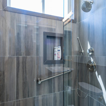 Fieldstone Guest Bathroom - Glass Shower