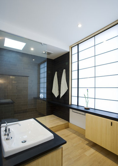 Asian Bathroom by Gardner Architects LLC