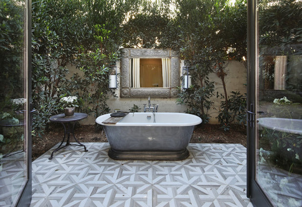 Mediterranean Bathroom by Jeri Koegel Photography