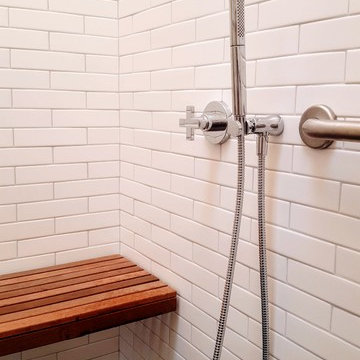 Floating shower seat and hand shower