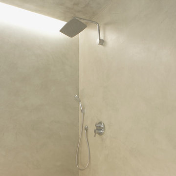 Floor to Ceiling Microcement in the Shower