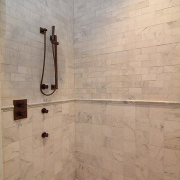 Floor-to-Ceiling Tile Shower