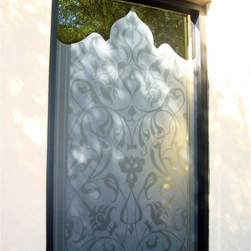 FLOWERET Bathroom Windows - Frosted Glass Designs Privacy Glass