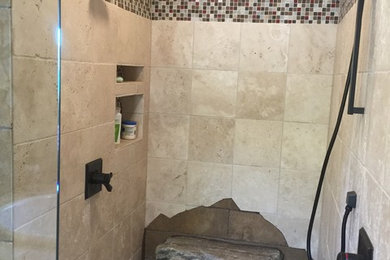 Example of a mountain style bathroom design in Denver