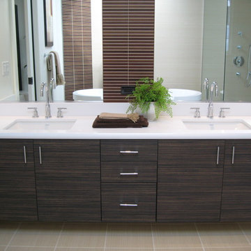 Foloating Vanities- Textured laminate