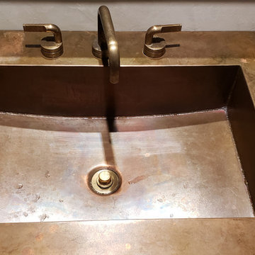 Formed Copper Countertop