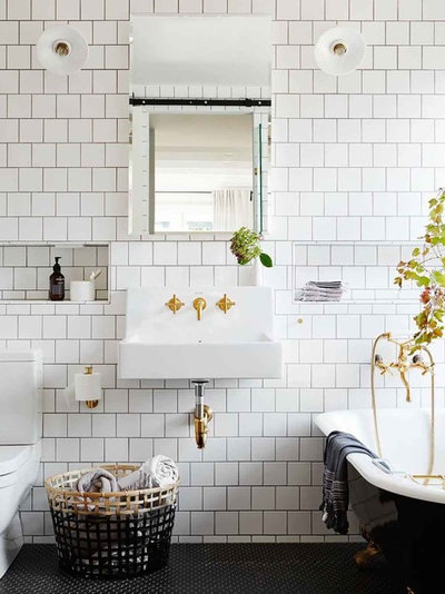 American Traditional Bathroom by Context Design and Build