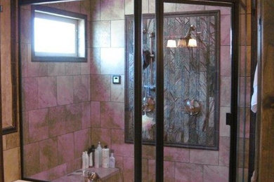 ソルトレイクシティにある低価格のエクレクティックスタイルのおしゃれな浴室の写真