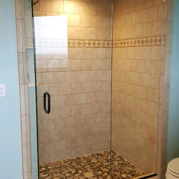 Frameless Header Hinged Shower Doors