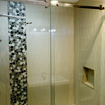 Frameless "Serenity" Sliding Shower Door, Vancouver Shower Glass Professionals