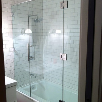 Frameless Shower Enclosures with Header