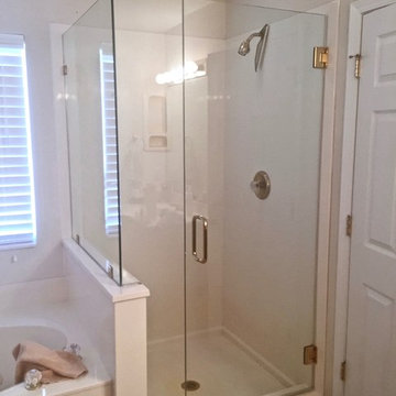 Frameless Shower Glass Before and After