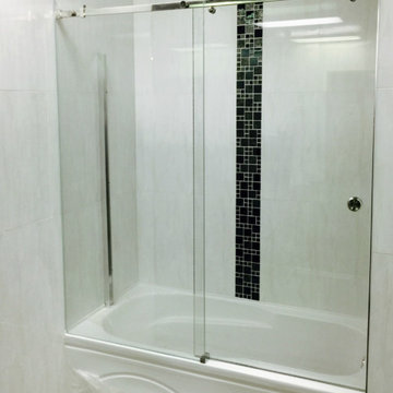 Frameless sliding glass shower door, Vancouver Shower Glass Professionals