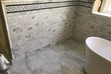Imagen de cuarto de baño clásico renovado de tamaño medio