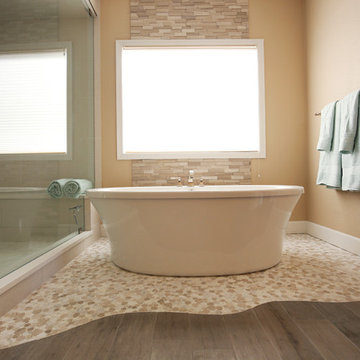 Free standing tub in master bath