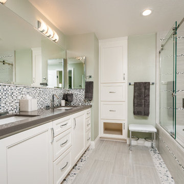 Fremont Silver and Gray Master Bath
