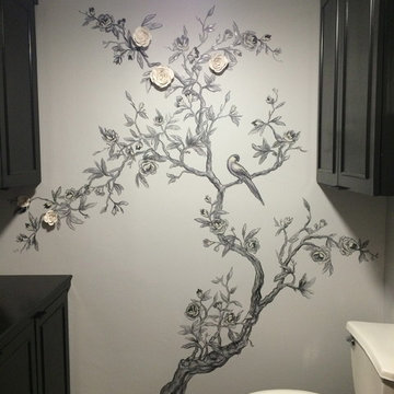 French Chinoiserie/Bathroom Facelift