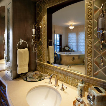 French Country Farmhouse Bath Vanity