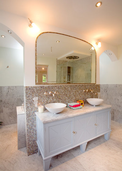 Transitional Bathroom by Louise Home