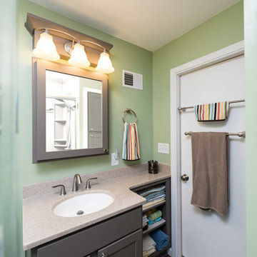 Fresh Gray Green Bathroom