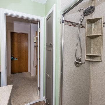 Fresh Gray Green Bathroom