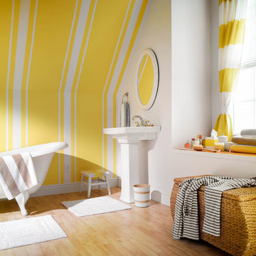 FrogTape Yellow Bathroom