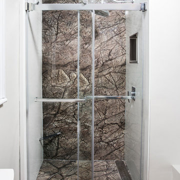 Front View of the Updated Shower