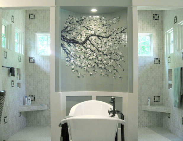 Traditional Bathroom by Designer Glass Mosaics