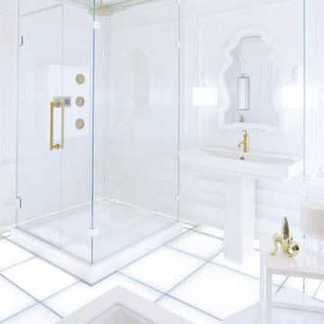 Futuristic White Bathroom