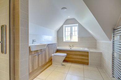 Photo of a contemporary bathroom in Surrey.