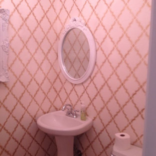 Awesome pink pedestal sink for sale 75 Beautiful Pink Bathroom With A Pedestal Sink Pictures Ideas August 2021 Houzz