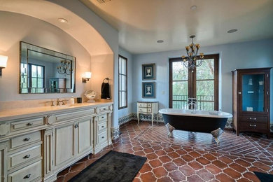 Bathroom - mediterranean bathroom idea in Phoenix