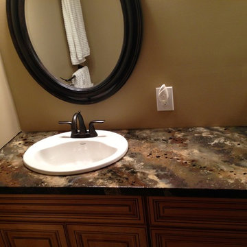 Ginger delight cabinets with concrete countertops, Lexington KY