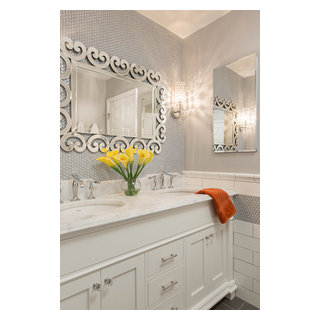 Girls Bath with penny round tile - Transitional - Bathroom - St Louis ...