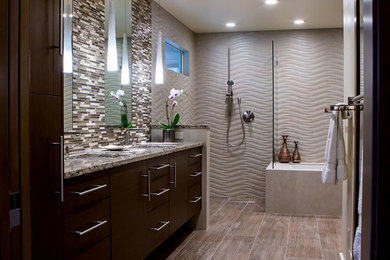 Bathroom - contemporary bathroom idea in Seattle