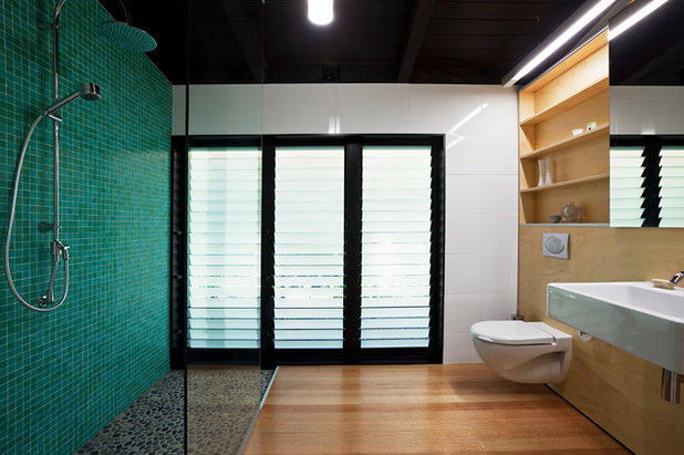 コンテンポラリー 浴室 by Strachan Group Architects