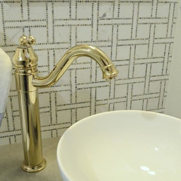 Glamorous Gold & Marble Bathroom