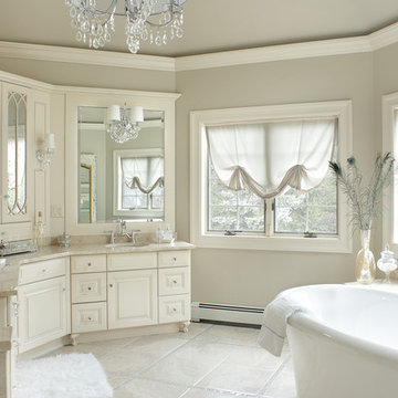 Glamorous White Master Bath