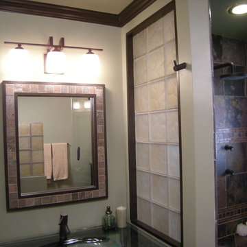 Glass Block Shower
