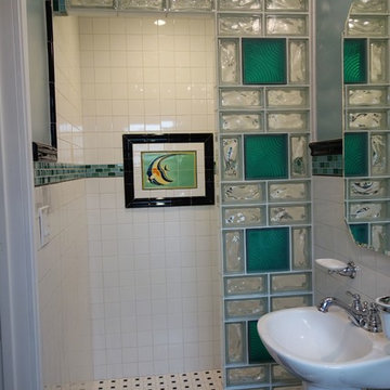 Glass Block Shower
