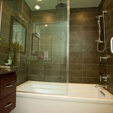 Glass Bowl Sink Bathroom Remodel