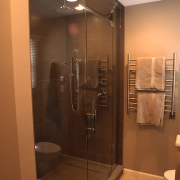Glass Enclosure Shower with Jets