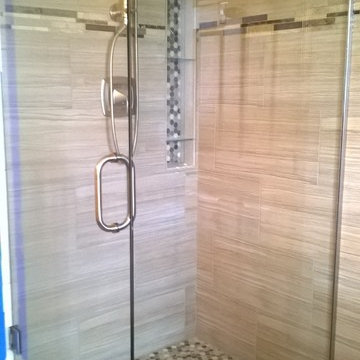 Glass Frame-less corner shower