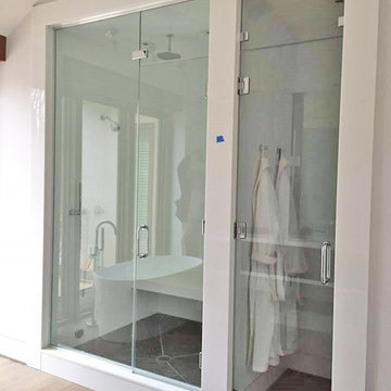 Glass Shower & Countertop