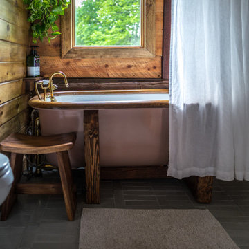 Glazed Thin Brick Bathroom Floor