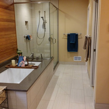 Glendale Home modernized with 2 bathroom remodels