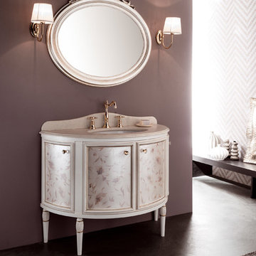 GM Luxury Arcor 43" Bathroom Vanity Decorated Cabinet Set Single Sink W/ 4 Doors
