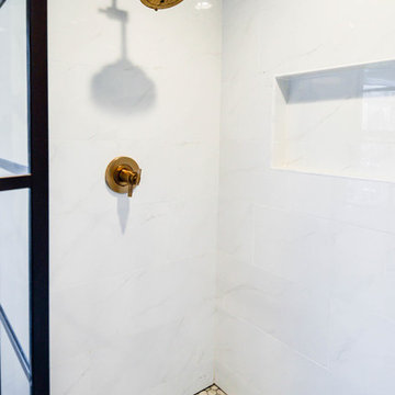 Gold Accent Bathroom Remodel